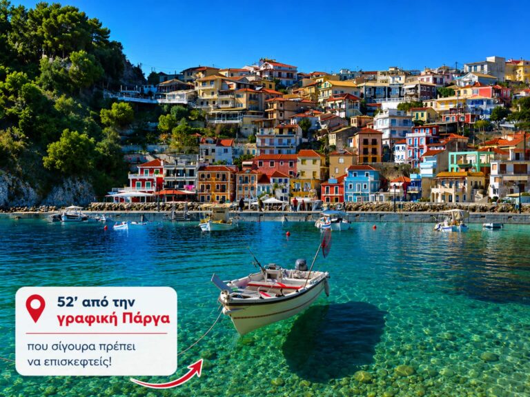 Η γραφική Πάργα με τα πολύχρωμα σπίτια, τα γραφικά σοκάκια, το ενετικό κάστρο και τα καταγάλανα νερά δημιουργούν ένα σκηνικό που θυμίζει νησί. Απολαύστε βόλτες, τοπικές γεύσεις και μοναδικά ηλιοβασιλέματα σε μια πόλη γεμάτη ζωντάνια και ομορφιά.